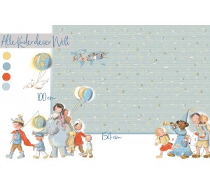 Bio Jersey Lillestoff - Alle Kinder dieser Welt Panel